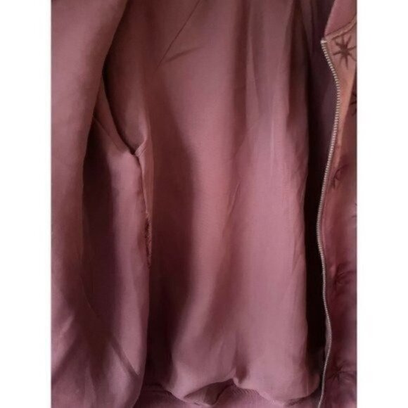 Ballet Core Honey Punch Silky Cardigan Jacket Mauve Women’s Size Medium Spring - Picture 11 of 12